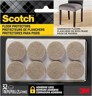 Scotch Felt Pads 32 PCS Beige