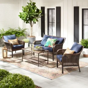 Shop @Walmart- Mainstays Tuscany Ridge 4 Piece Conversation Set