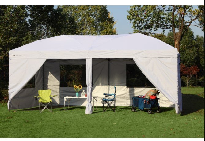 Ozark Trail 20×10 ft Pop Up Canopy Tent At Walmart !!