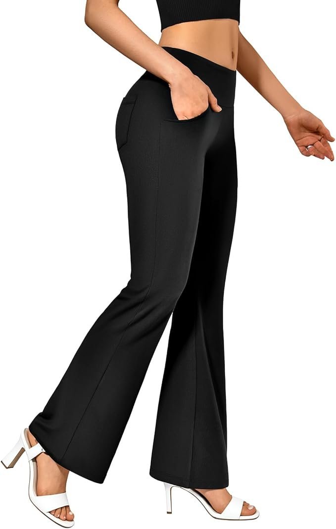 Flare Leggings with Pockets