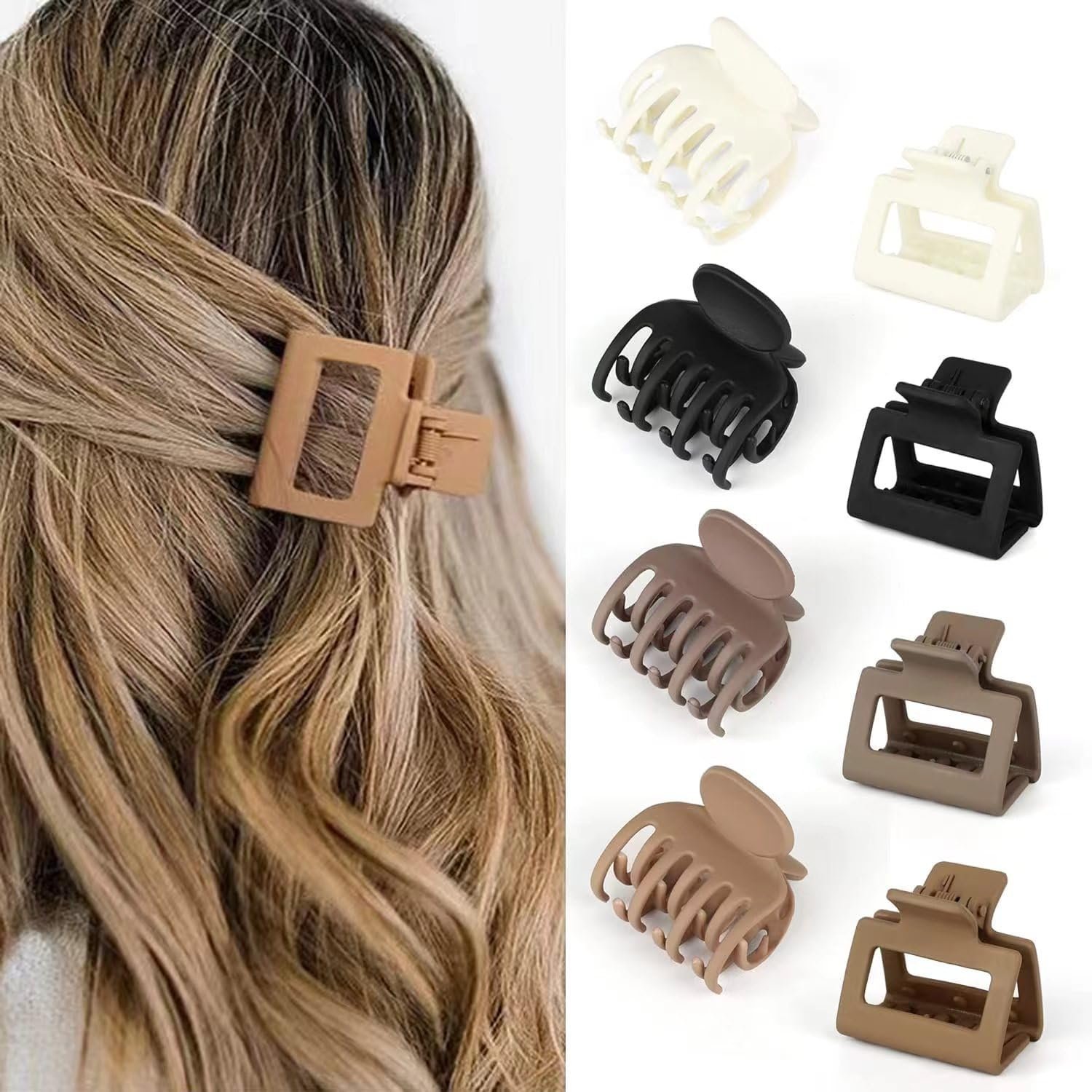 8-Pack Small Claw Clips