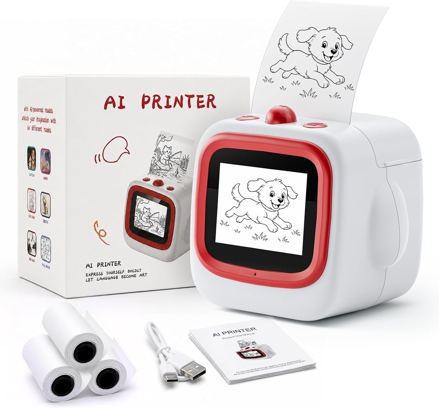 AI Voice Stickerbox Printer