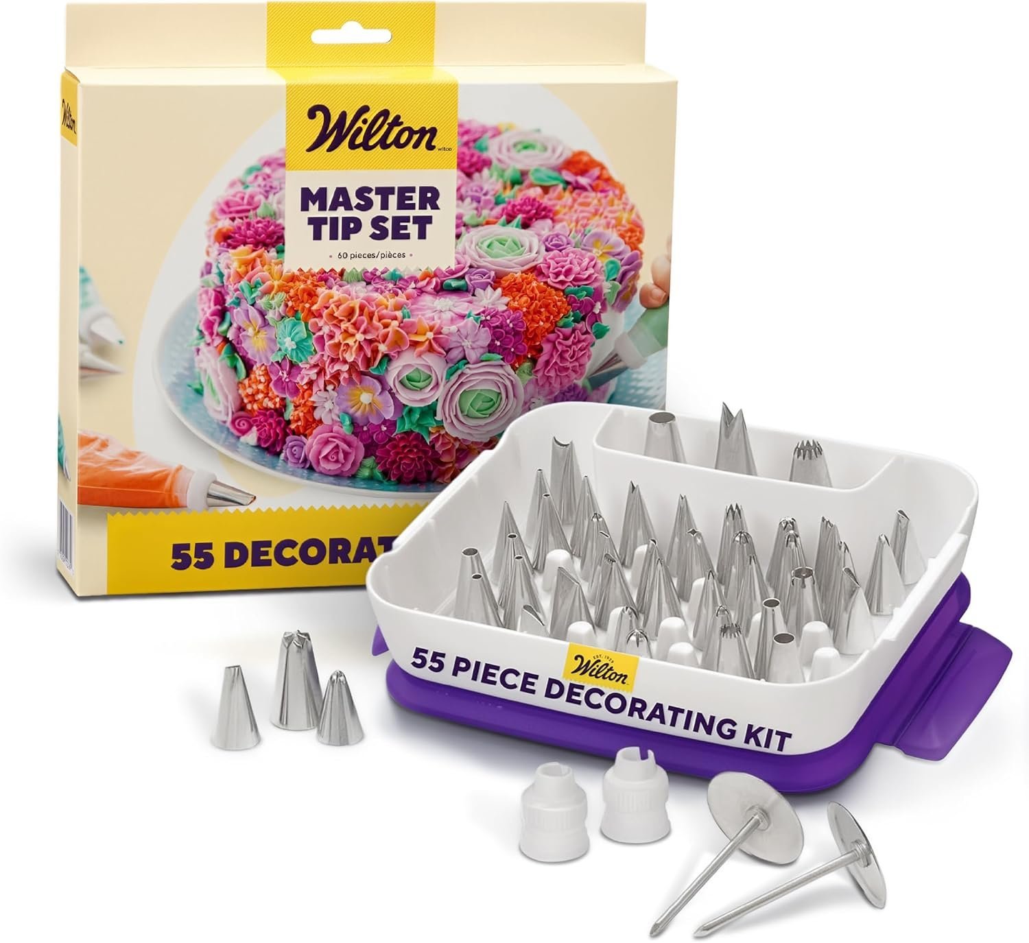 Wilton Master Cake Decorating Piping Tips Set, Cupcake Decorating