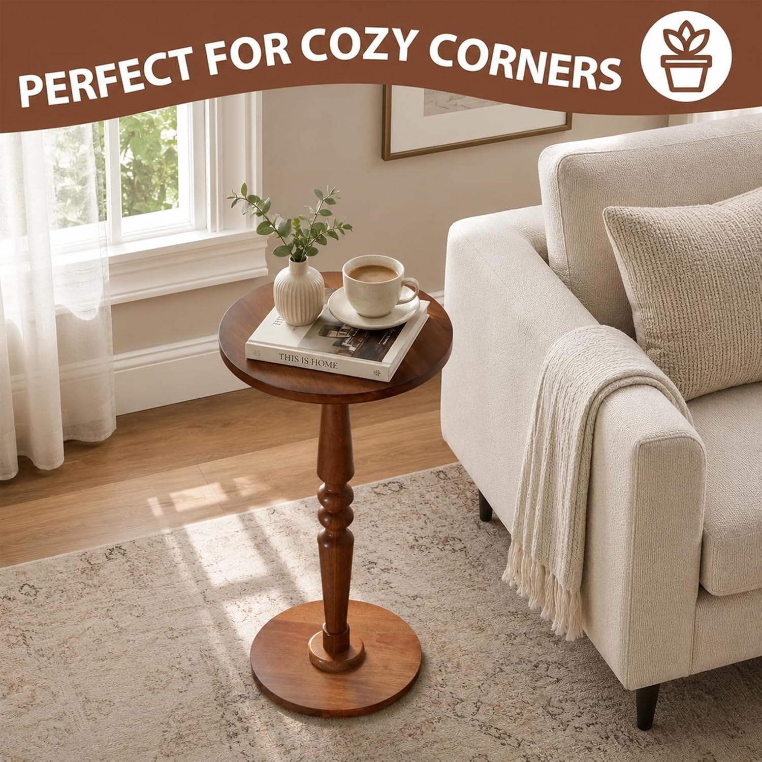 Round Side Table for Small Spaces