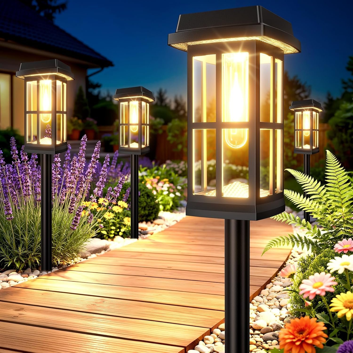 Solar Pathway Lights Outdoor