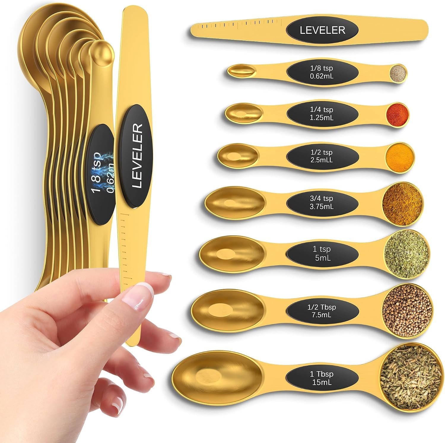 Magnetic Measuring Spoons Set