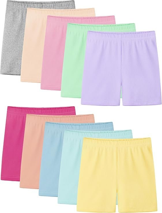 10-Pack Girls Bike Shorts