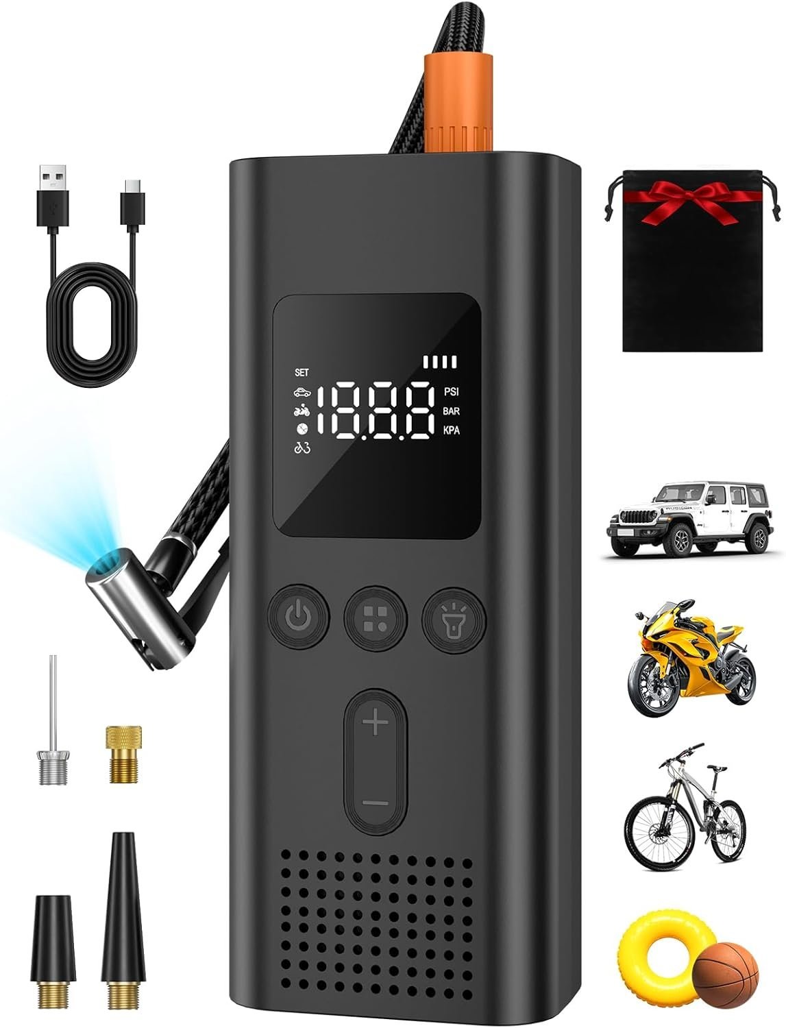 Tire Inflator Portable Air Compressor
