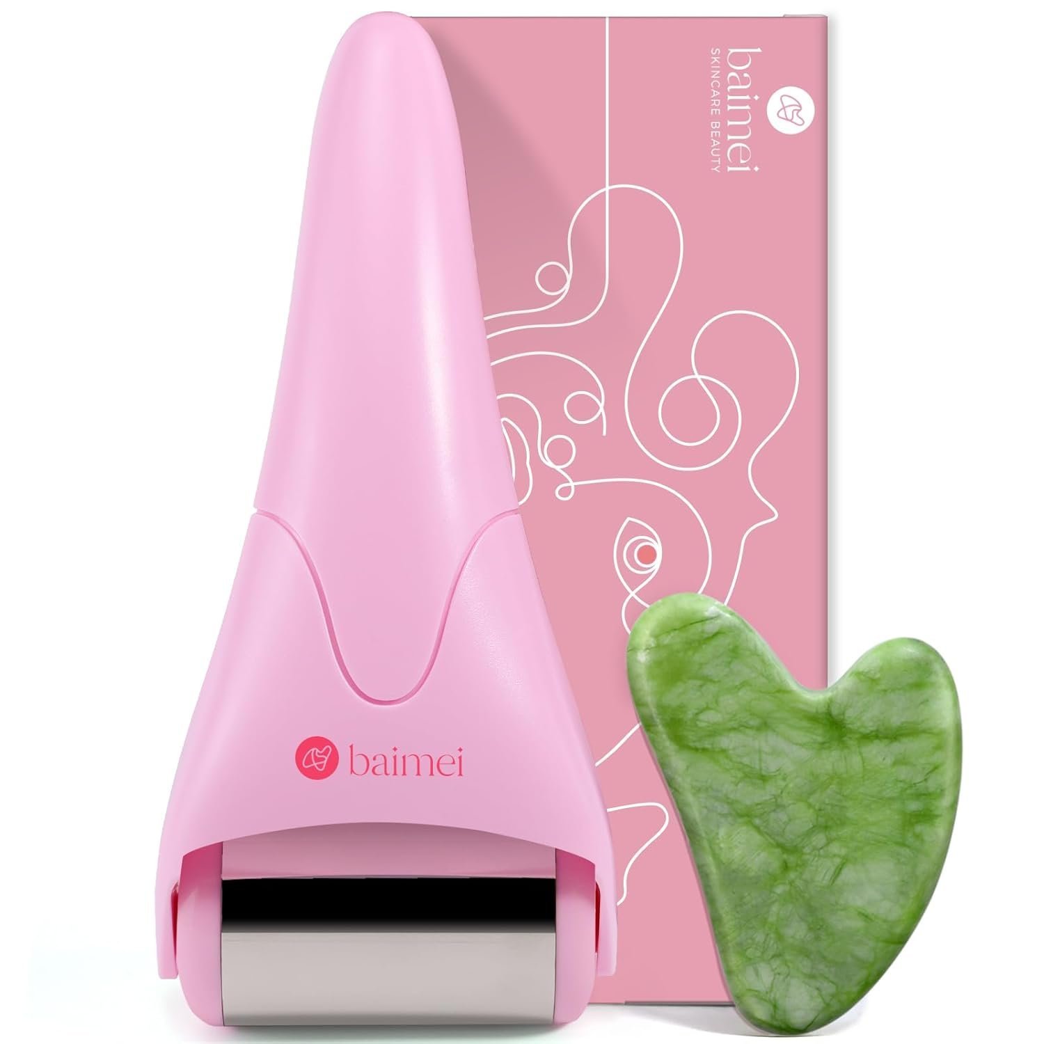 IcyMe Stainless Steel Ice Roller for Face & Gua Sha