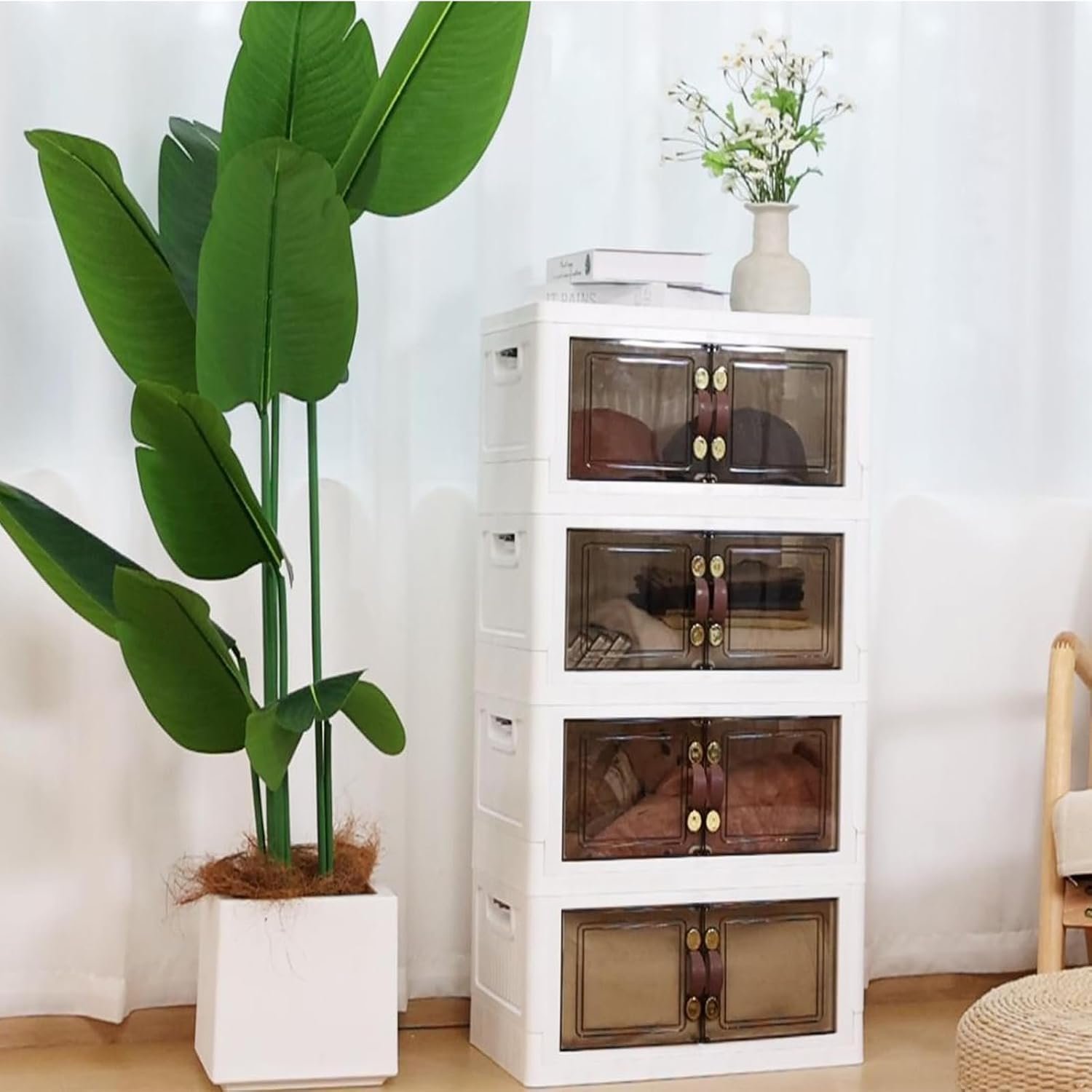 140QT Stackable Plastic Storage Bins
