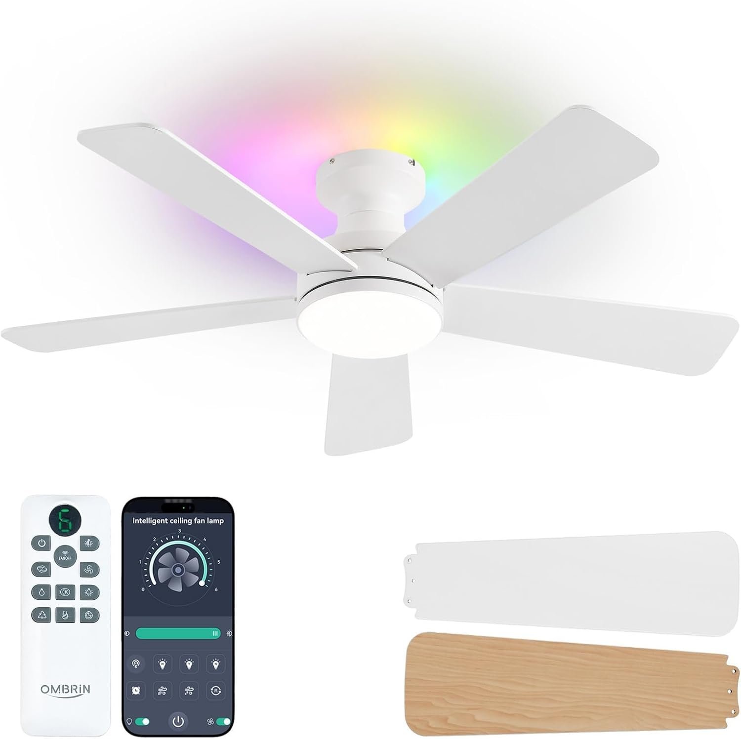 Smart Ceiling Fan with Lights