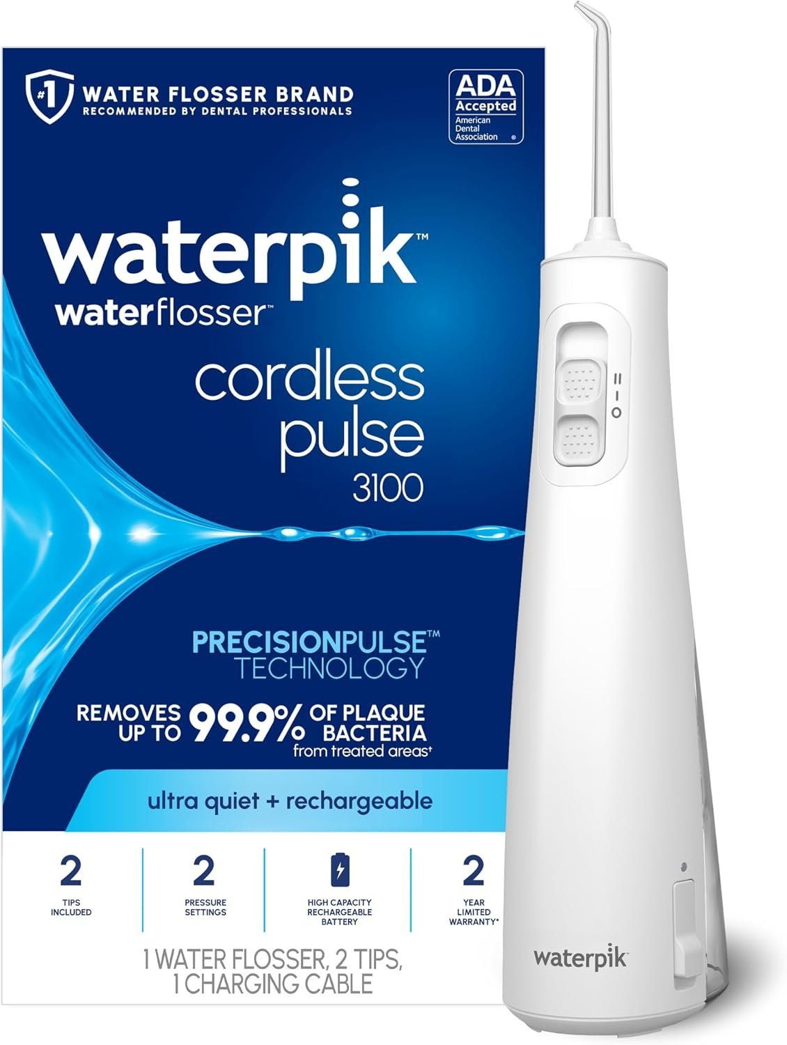 Waterpik Cordless Pulse 3100 Portable Water Flosser