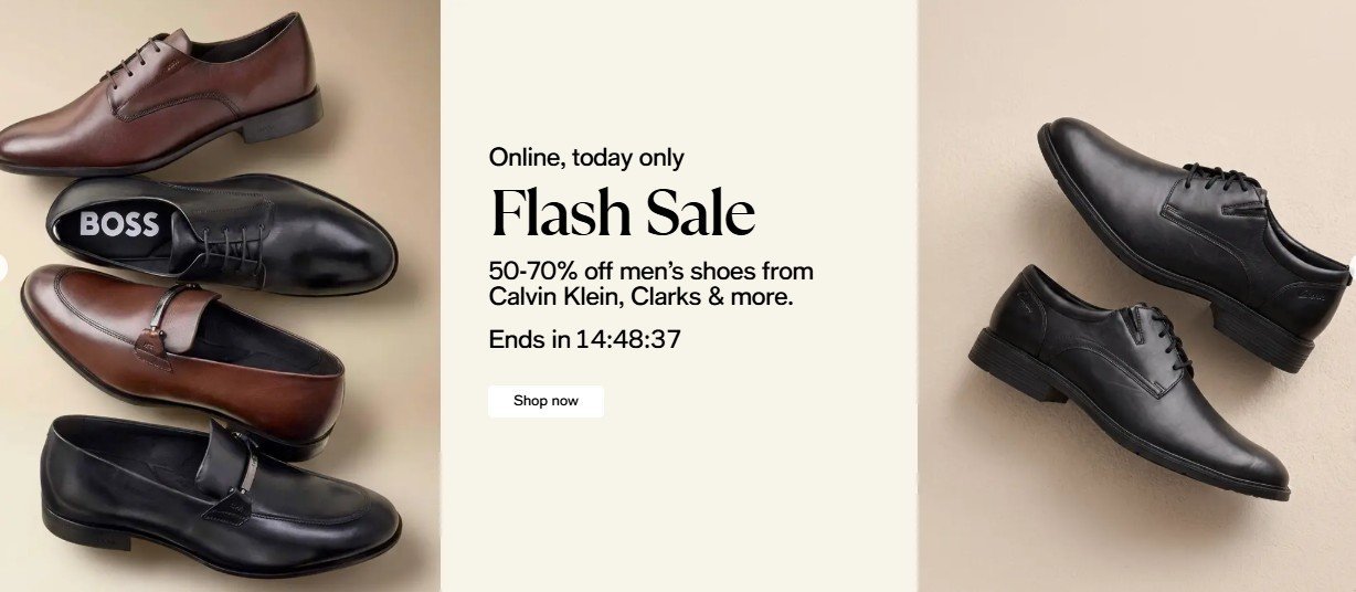 Men’s Shoes Flash Sale at Macy’s !