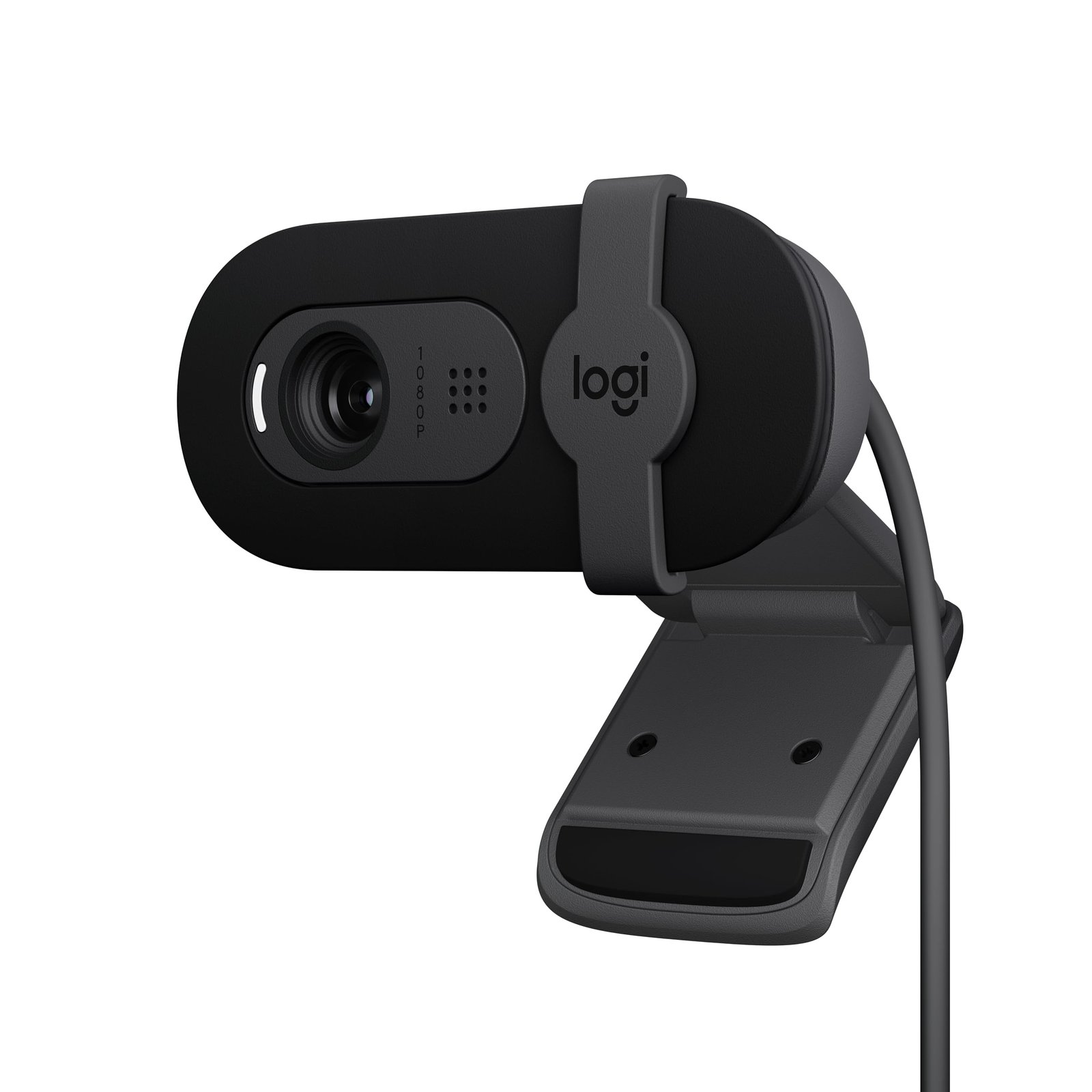 Logitech Brio 101 Full HD 1080p Webcam for Streaming and Meetings – Black | 1080p with auto-light correction, built-in mic, privacy shutter, USB-A, compatible with Teams, Google Meet, Zoom and more