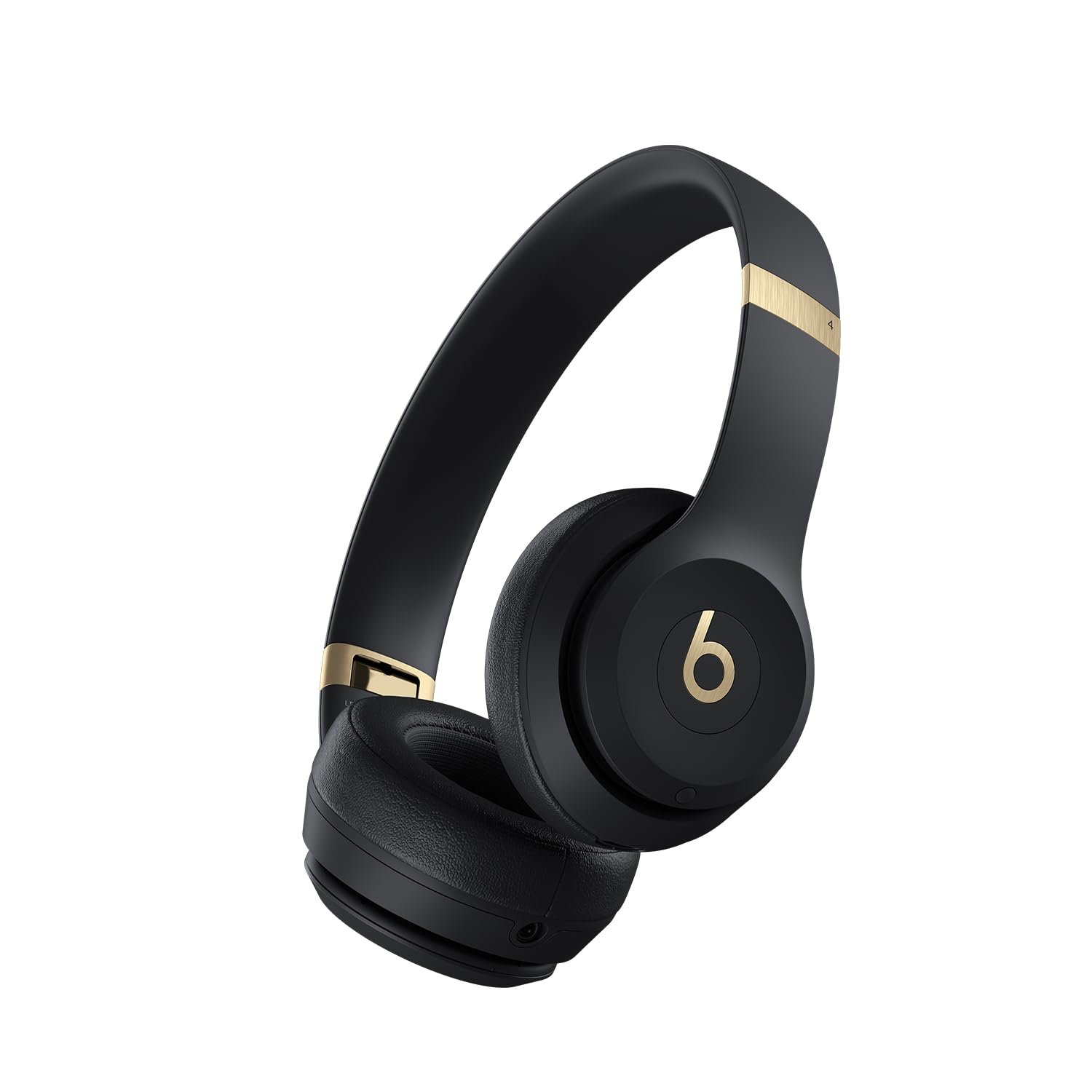 Beats Solo 4 – Wireless On-Ear Bluetooth Headphones, Up to 50-Hour Battery Life, Ultra-Lightweight Comfort, Powerful and Balanced Sound, Apple & Android Compatible – Black & Gold