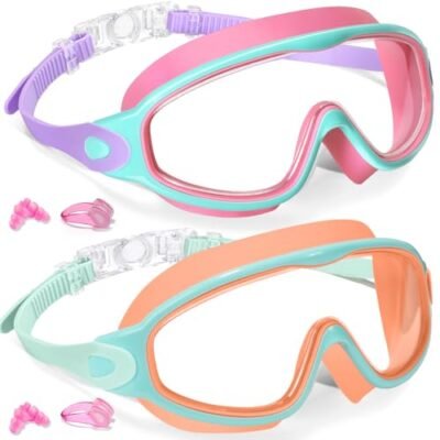 2 Pack Kids Swim Goggles