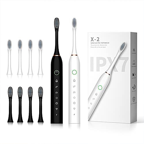 2 Pack Sonic Electric Toothbrush
