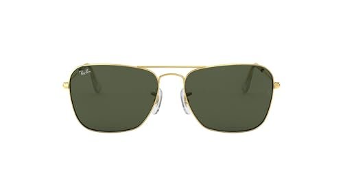 Ray-Ban Caravan Square Sunglasses in Gold