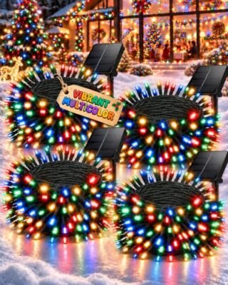 4 Pack Solar Christmas Lights Outdoor