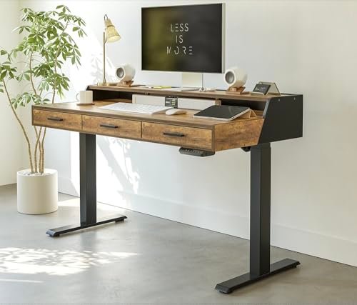 FEZIBO Electric Standing Desk with Drawers