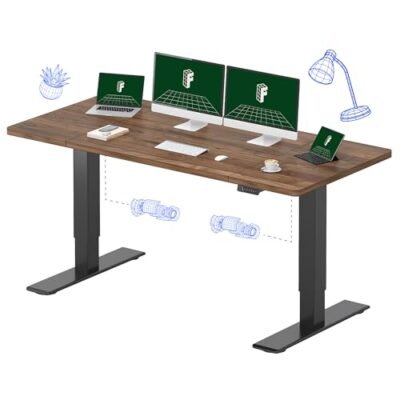 FLEXISPOT Electric Standing Desk – Black Walnut
