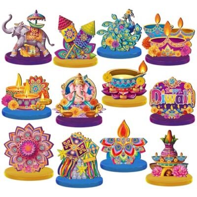 Wesiti 12-Piece Diwali Table Decor Set