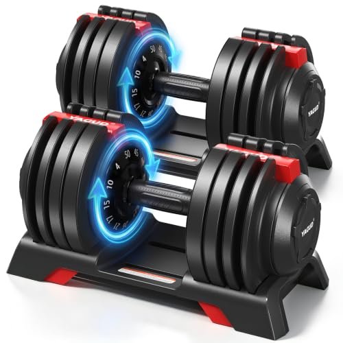 Yagud 50/90 lbs Adjustable Dumbbell Set