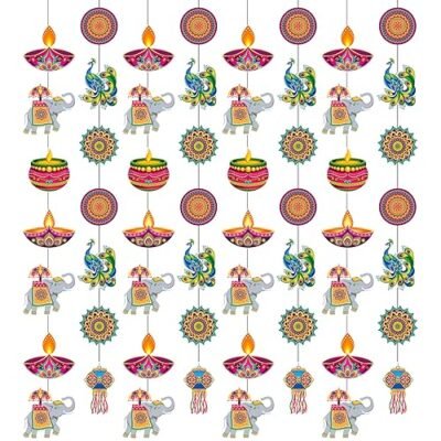 Ceenna 8 Pcs Diwali Hanging Decorations