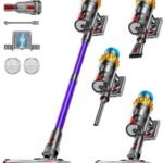 Cordless Vacuum Cleaner, 650W 60KPA 70Min Powerful Vacuum Cleaners for Home
