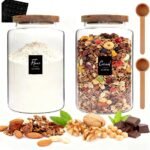 Glass Storage Jar with Bamboo Lid & Spoon