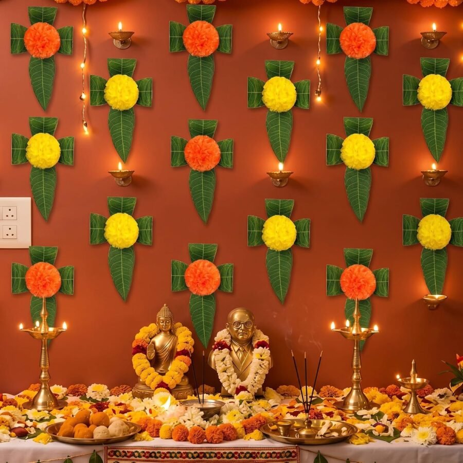 12 Pcs Marigold Flowers Garland