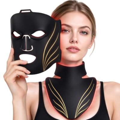 AIMILOVE Red Light Therapy Mask for Face & Neck