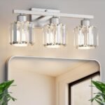 COMZLER 3-Light Bathroom Light Fixtures Over Mirror