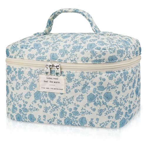 EDELEFAS Floral Makeup Bag