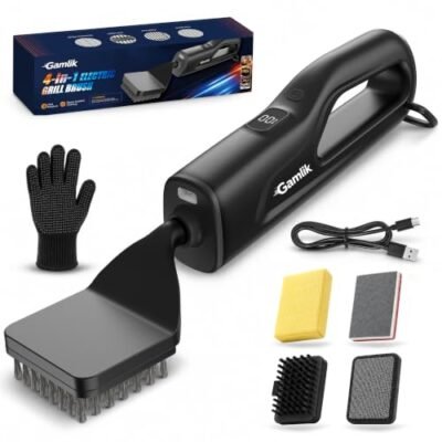 GAMLIK Electric Grill Brush with LED Light