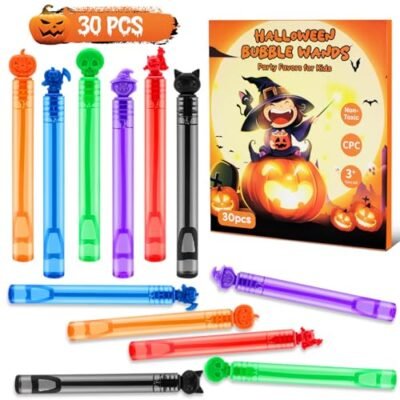 GENUVI Halloween Mini Bubble Wands
