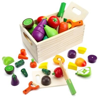 GOPLACS Wooden Play Food