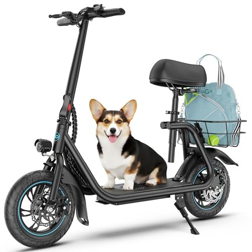 GYROOR Electric Scooter with Seat