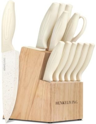HENKELIVING Kitchen Knife Block Set