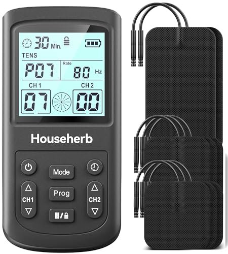 HOUSEHERB TENS Unit Muscle Stimulator