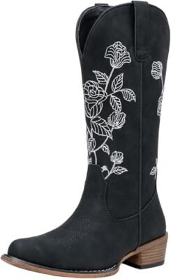 JEOSSY Embroidery Cowboy Boots