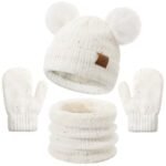 Kids Winter Hat Gloves Scarf Set