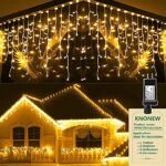 KNONEW 400 LED 33ft Christmas Icicle Lights
