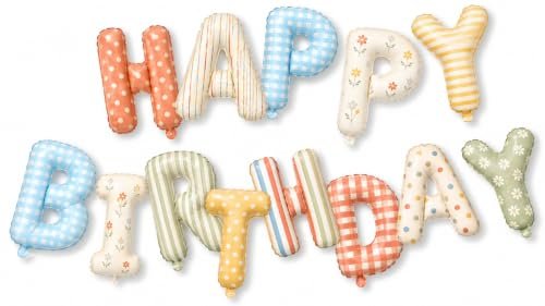 LANGASQUE Happy Birthday Balloon Banner