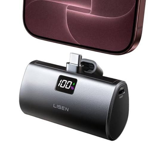 LISEN 6800mAh Mini USB C Charger