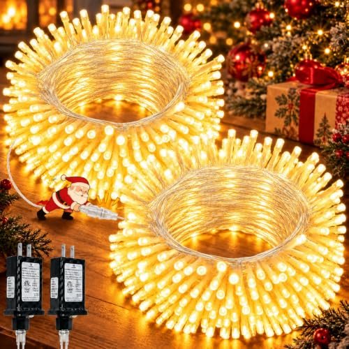 LORRYTE 2Pack 66Ft 200LED String Lights