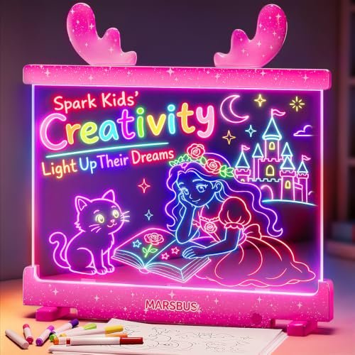 MARSBUS LED Drawing Board for Kids