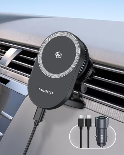 MIISSO 25W Magnetic Car Charger Complete Kit