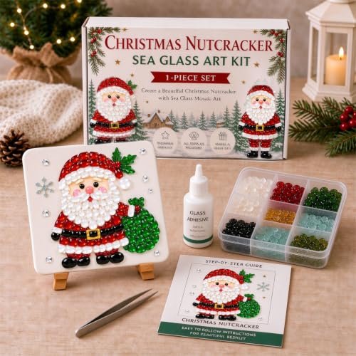 NELIANGIA Mosaic Sea Glass Art Kit