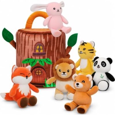 NIUBEHOHO Jungle Safari Animals Plush